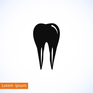 Diş simge vektör