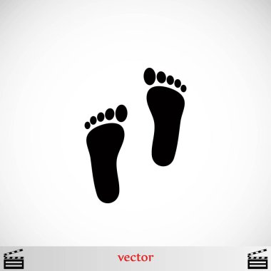 Ayak vektör simgesi