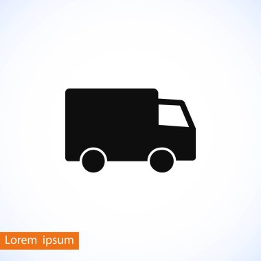 Kamyon Vektörü Simgesi 