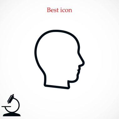 Kafa vektör simgesi