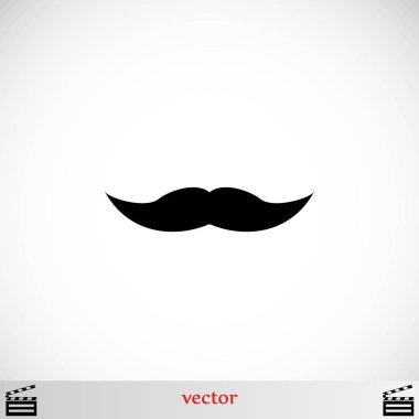 Bıyık simge vektör