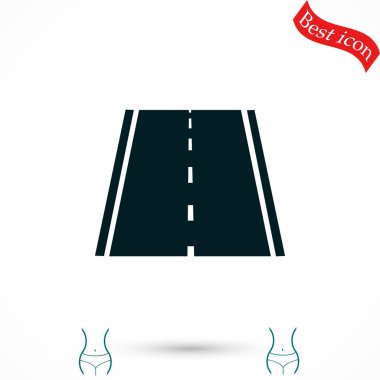 yol simgesi, vektör
