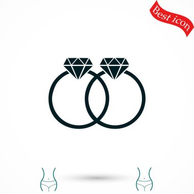 Yüzük vektör simgesi