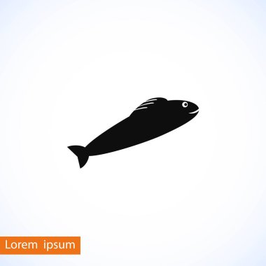 Balık Simgesi Vektörü