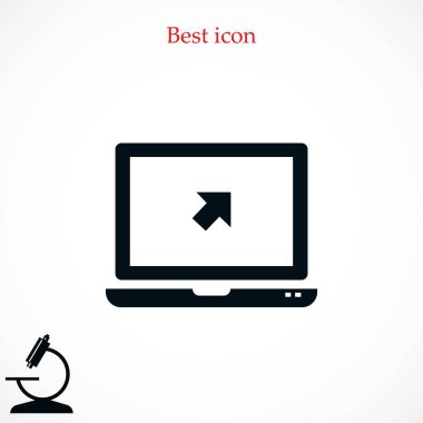 vektör monitör simgesini