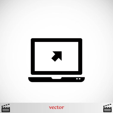 vektör monitör simgesini