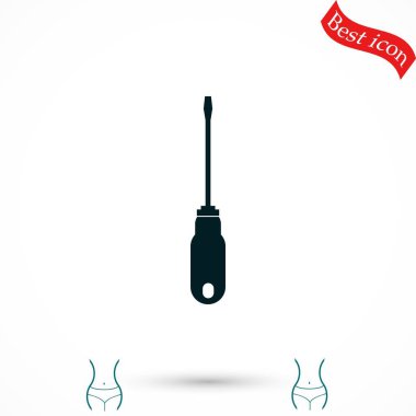 Tornavida vektör simgesi