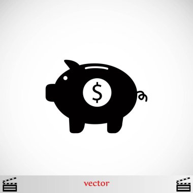 domuzcuk banka vektör simgesi