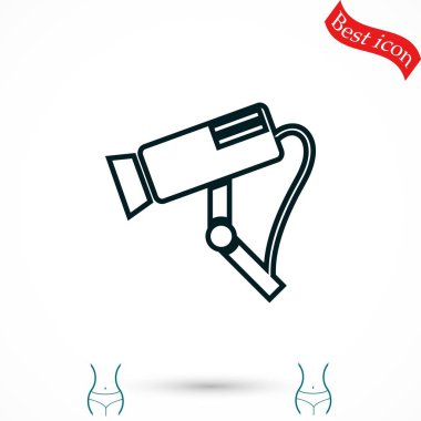 Gözetim kamerası vektör simgesi