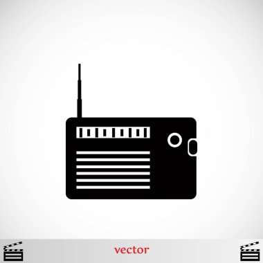 radyo simge vektör