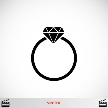 Yüzük simge vektör