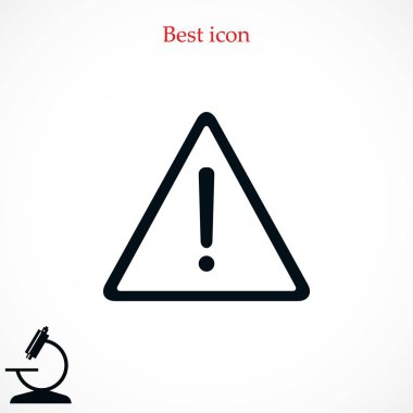 Uyarı mesaj vektör simgesi