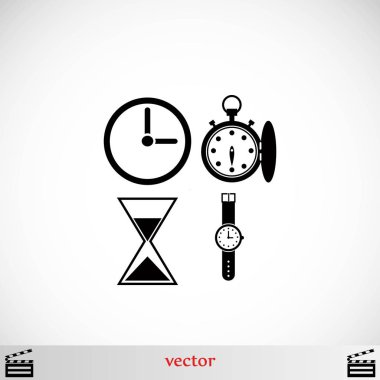 Saatler simgeler vektör