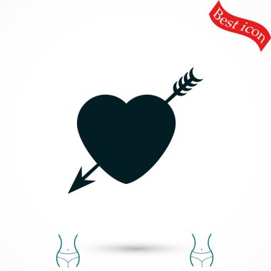Kalp ve ok simgesi