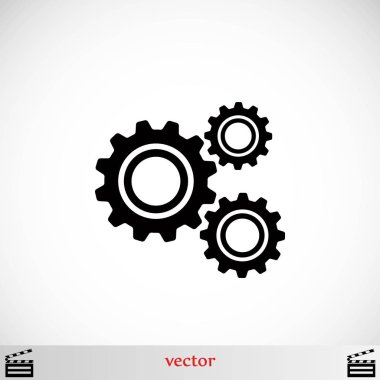 dişli simge vektör