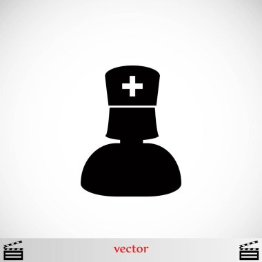 Hemşire simge vektör
