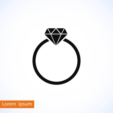 Yüzük simge vektör