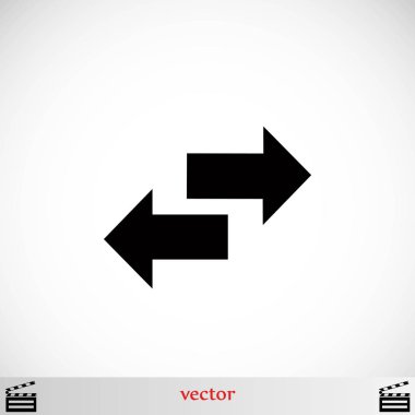 Geri dönüşüm vektör simgesi