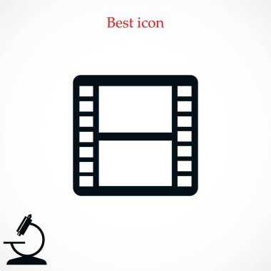 film film şeridi vektör simgesi