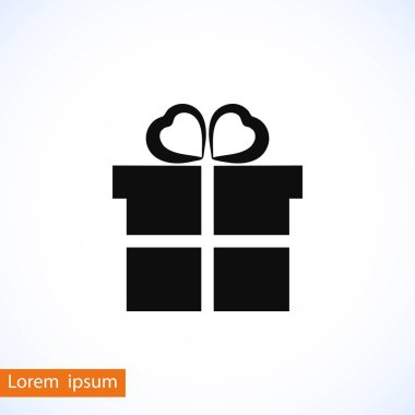 hediye simge vektör