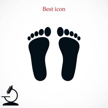 Ayak vektör simgesi