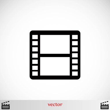 film film şeridi vektör simgesi