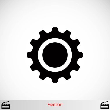 dişli simge vektör