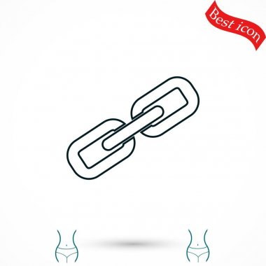 Zincir bağlantı simge vektör