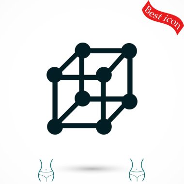  küp simge vektörü