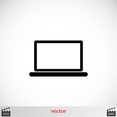 Dizüstü bilgisayar Simgesi Vektörü