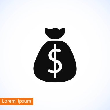 Para çantası işareti simgesi