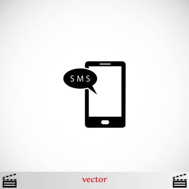 Akıllı telefon sms simgesi