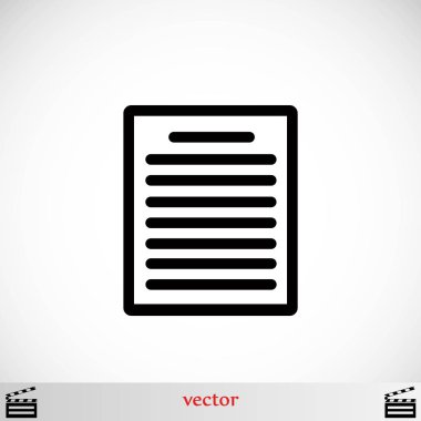 Kağıt simge vektör