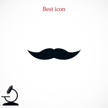 Bıyık simge vektör