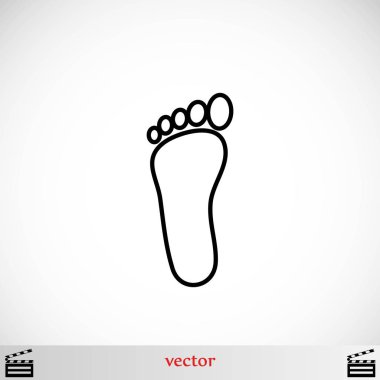 Ayak vektör simgesi