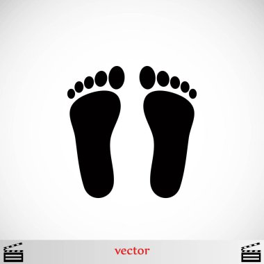 Ayak vektör simgesi