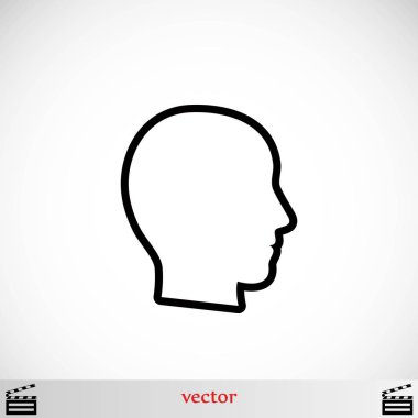 Kafa vektör simgesi