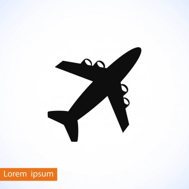 uçak vektör simgesi