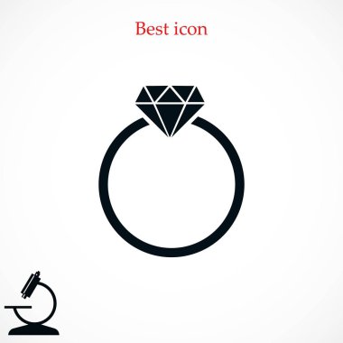 Yüzük simge vektör