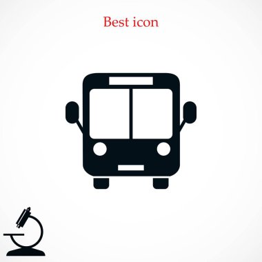 otobüs simge vektör