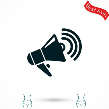 Hoparlör simgesi vektör