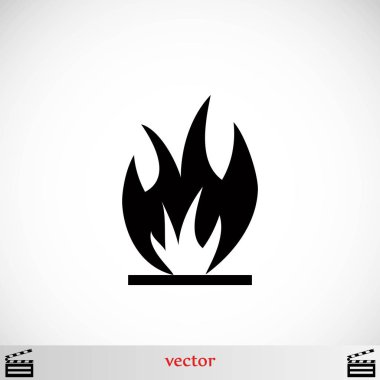 Yangın simge vektör