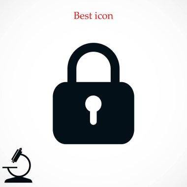 asma kilit simgesi vektör