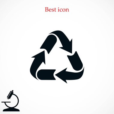 geri dönüşüm işareti simgesi