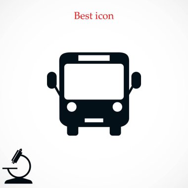 otobüs simge vektör