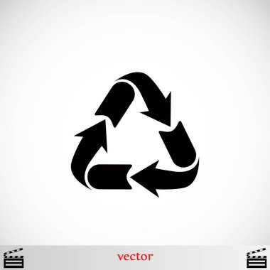 geri dönüşüm işareti simgesi