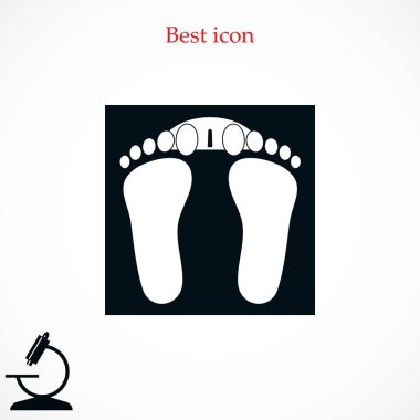 ayak izleri simge vektör