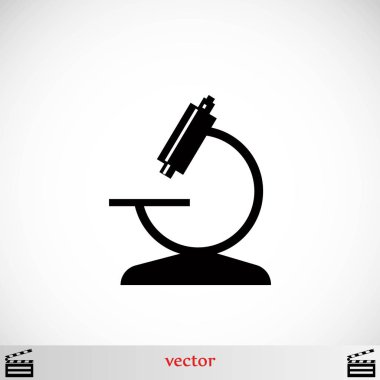 Mikroskop simge vektör