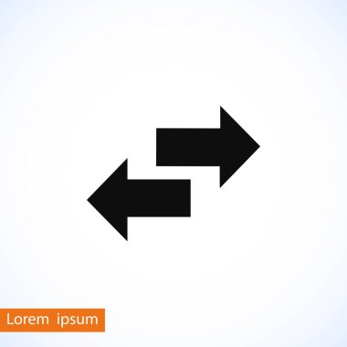Geri dönüşüm vektör simgesi