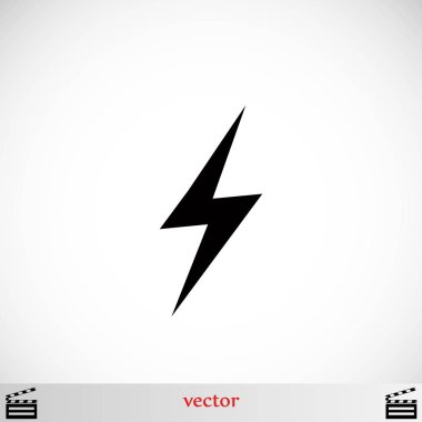 Yıldırım simge vektör